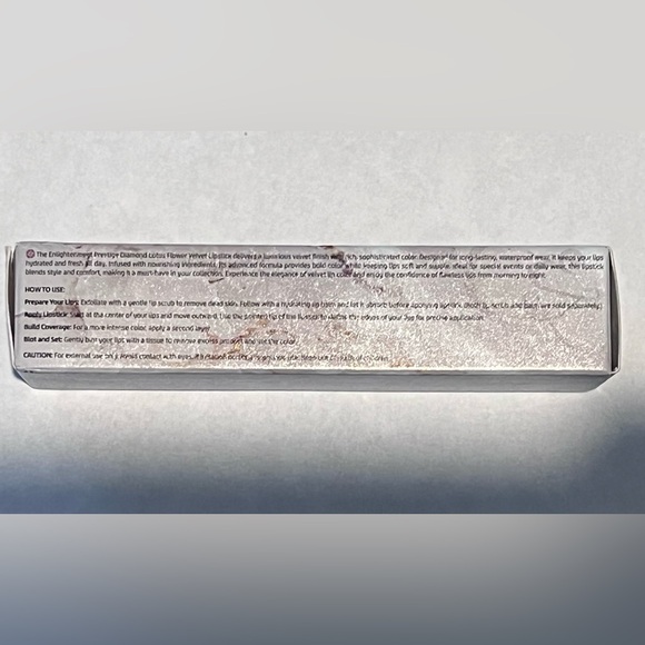 LA PRESTIGE PARIS Enlightenment Velvet Lipstick & Case in Lotus Flower Pink. NEW - Picture 14 of 16